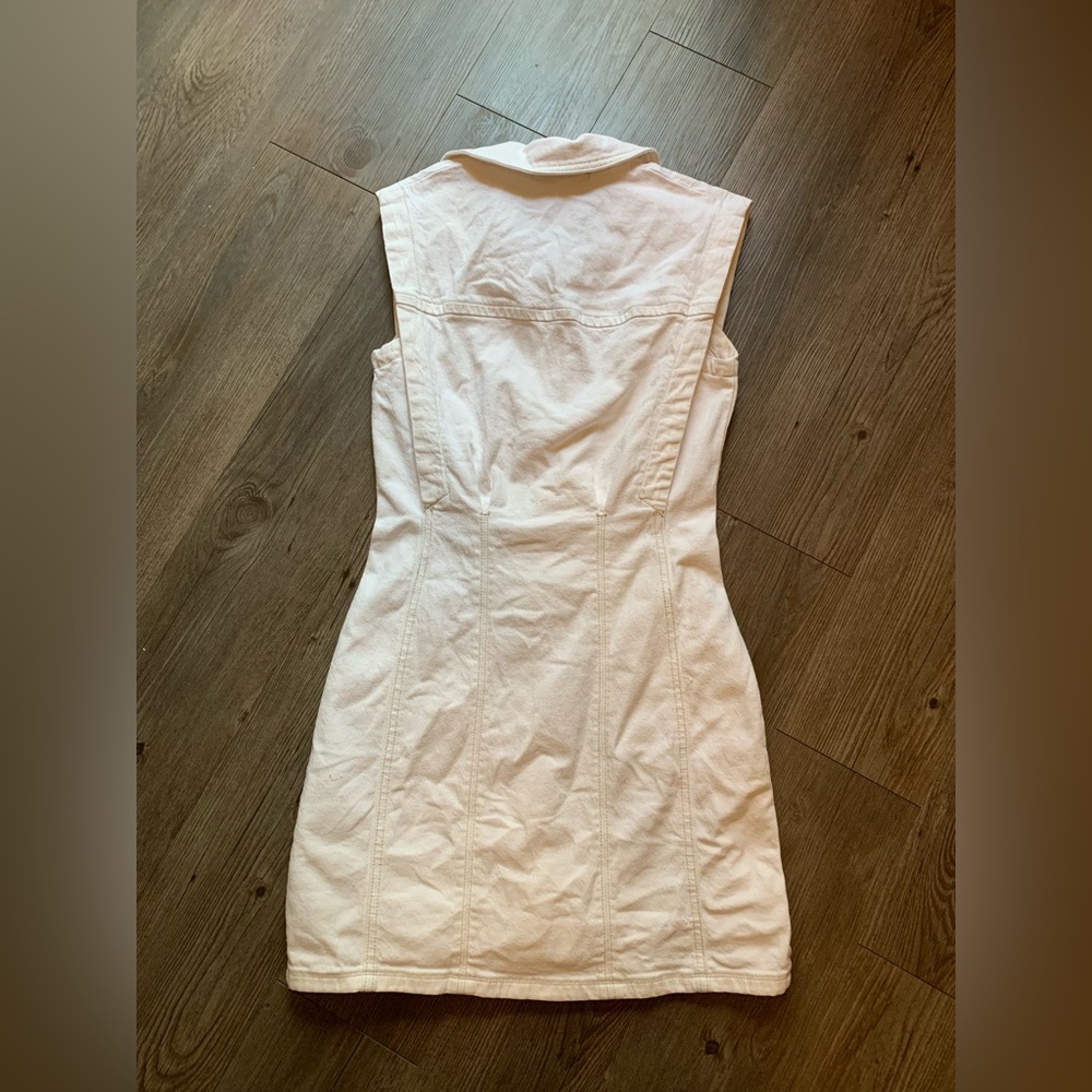 A&F Cream Button-Up Dress - Picture 7 of 10